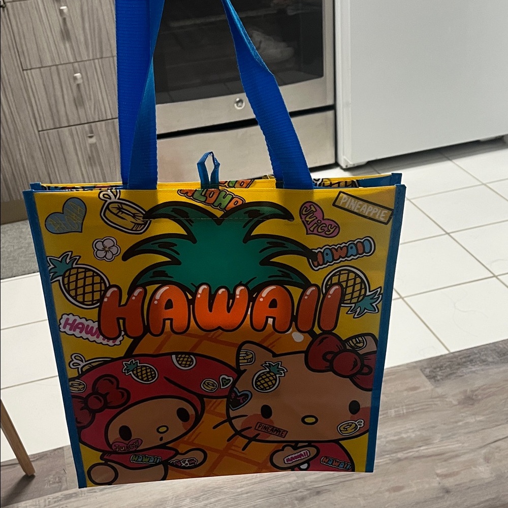 Sanrio Hawaii Tote Bag - Yellow and Blue